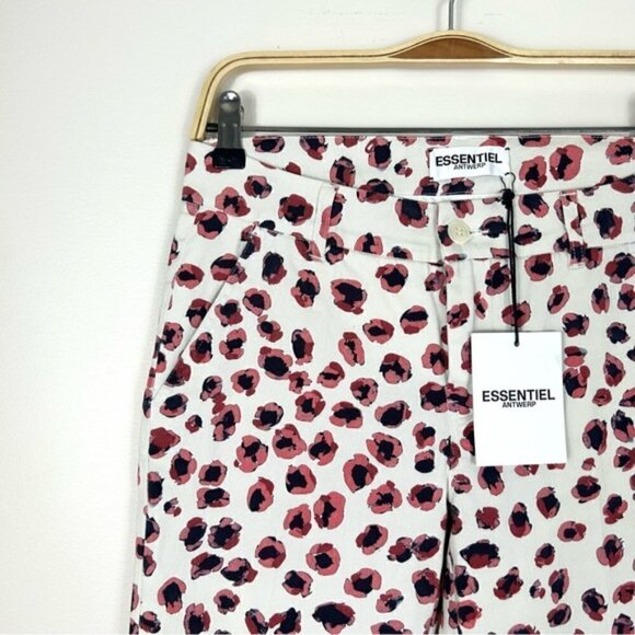 ESSENTIEL Antwerp Twill be better denim printed wide leg pants size 38 - Picture 2 of 6